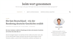 Desktop Screenshot of beim-wort-genommen.de