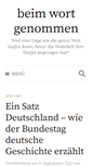 Mobile Screenshot of beim-wort-genommen.de